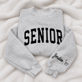 Personalized Class Varsity Applique Sweatshirt - Custom Name Sleeve Crewneck