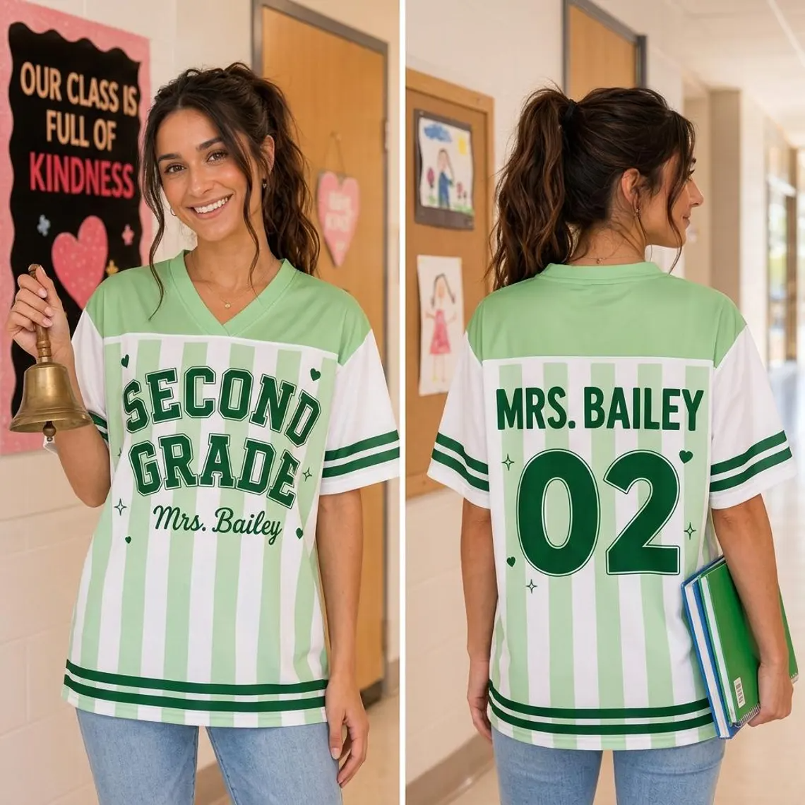 Custom Teacher Spirit Jersey for back to school