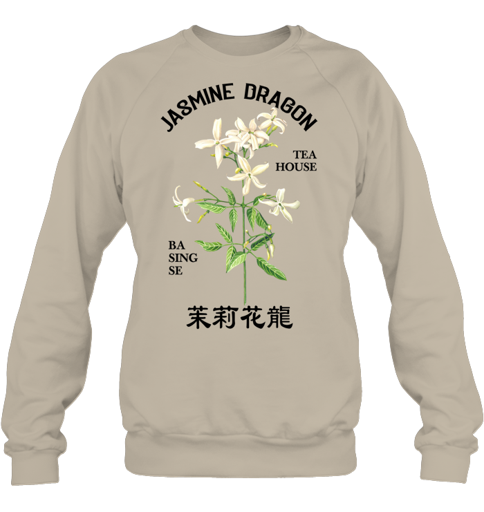Jasmine Dragon Tea House Sweatshirt - EVYRD420 (White Shirt)