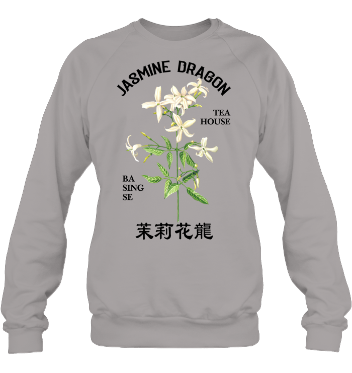 Jasmine Dragon Tea House Sweatshirt - EVYRD420 (White Shirt)