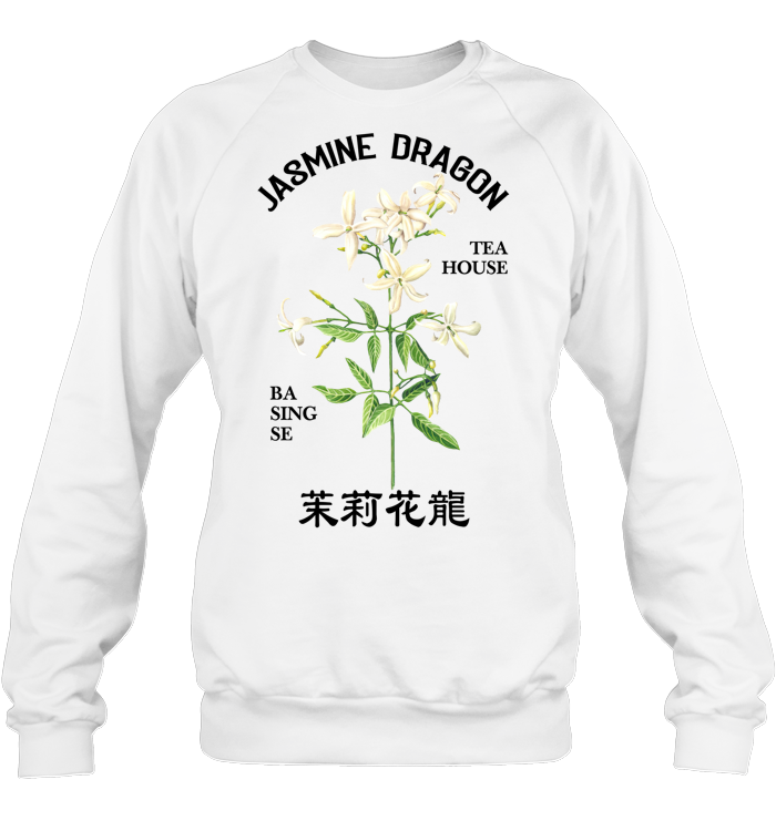 Jasmine Dragon Tea House Sweatshirt - EVYRD420 (White Shirt)