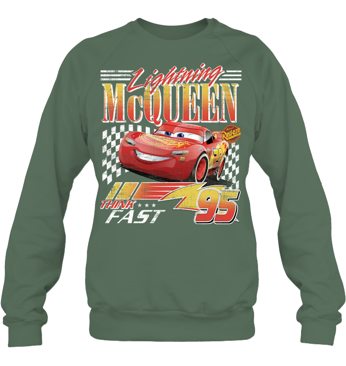 Vintage Lightning Mcqueen Shirt - EVYTT276 (Black Shirt)