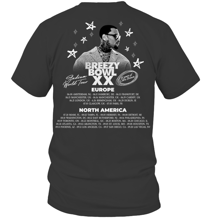 Chris Brown Merch 2025 Shirt - ECOBT1406 (Black Shirt)