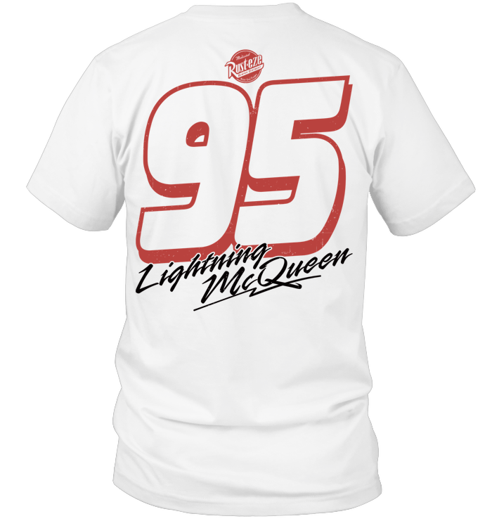 Lightning McQueen Two-Sided Shirt - ECOTR4011 (White Shirt)
