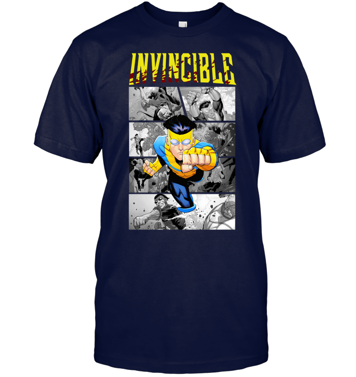 Invincible Mark Superhero Shirt - ECOLD153 (Black)