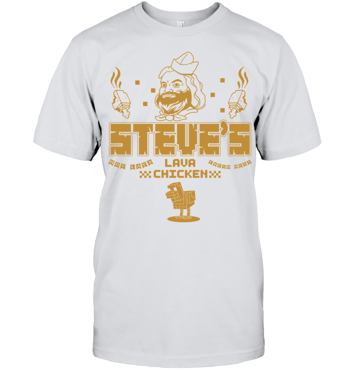 Steves Lava Chicken Restaurant Graphic Tee - ECOLD101 (White Shirt)