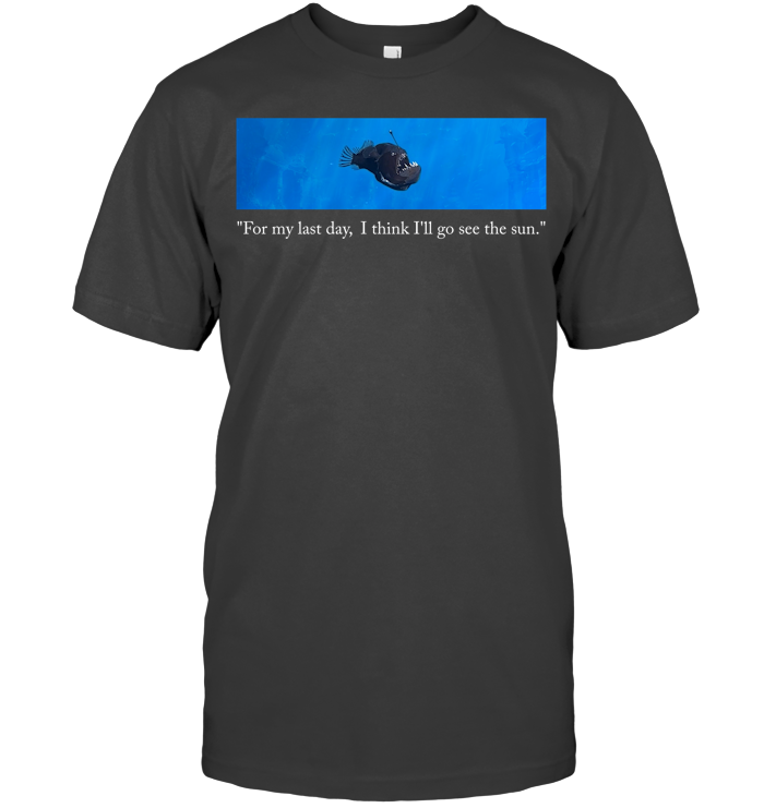 Emotional Angler Fish Shirt - EVYBT1198 (Black Shirt)