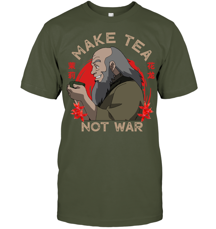 Make Tea Not War Shirt - ECOLD315 (Black Shirt