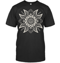 Subtle Anti Fascist FDT Mandala Political Shirt - ECOTR3857 (Black Shirt)