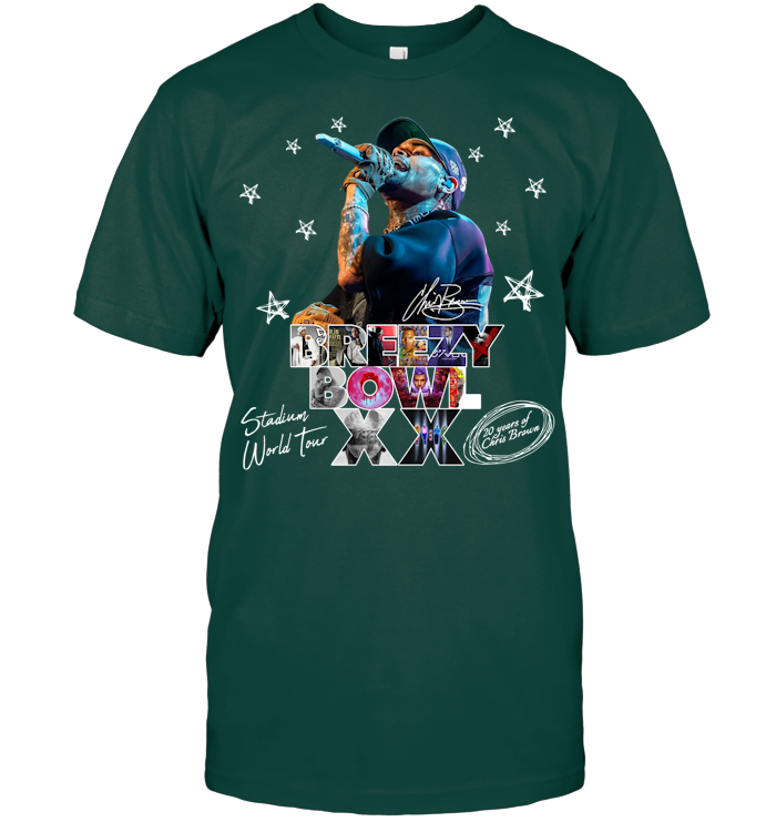 Chris Brown Tour Breezy Bowl XX Shirt - ECOTR4122 (Black Shirt)