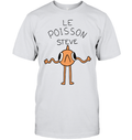 Le Poisson Steve T-Shirt - ECOLD113 (White Shirt)
