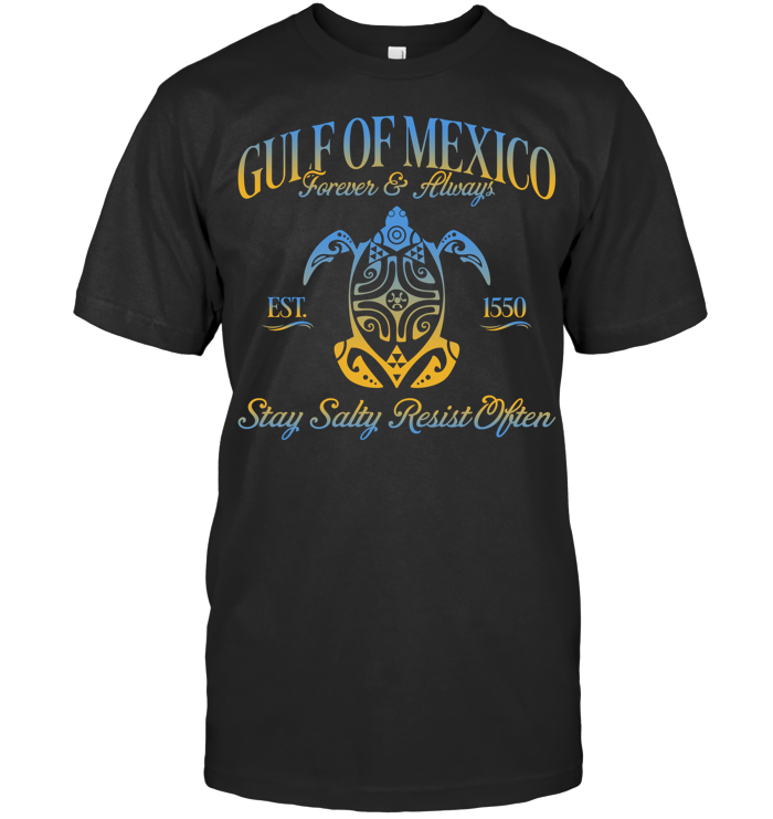 Gulf of Mexico V-neck Tee - EVYTR3849 (Black Shirt)