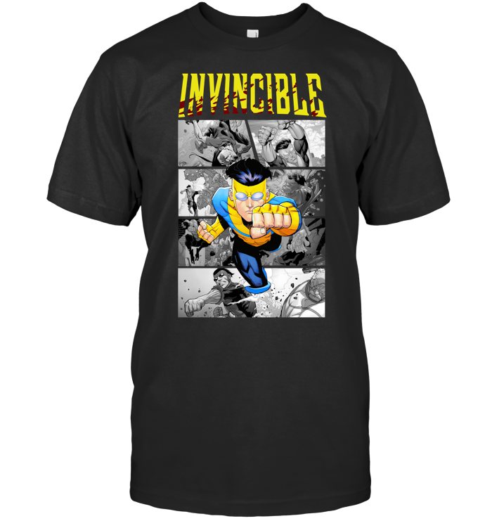 Invincible Mark Superhero Shirt - ECOLD153 (Black)