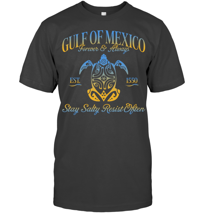 Gulf of Mexico V-neck Tee - EVYTR3849 (Black Shirt)