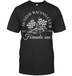 Sunday Racing Club Formula One T-Shirt - EVYBT1244 (black shirt)