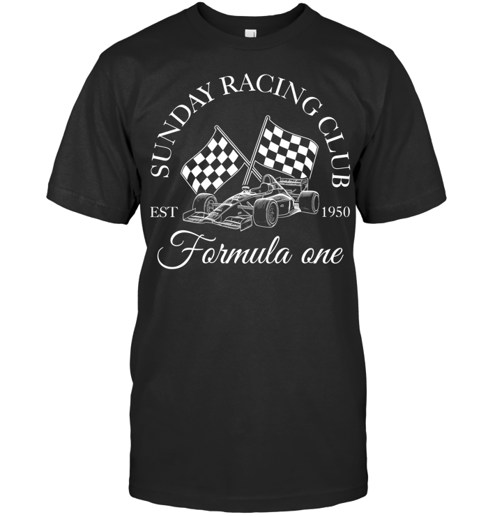 Sunday Racing Club Formula One T-Shirt - EVYBT1244 (black shirt)