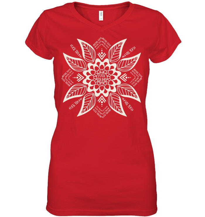 Subtle Anti Fascist FDT Mandala Political Shirt - ECOTR3857 (Black Shirt)