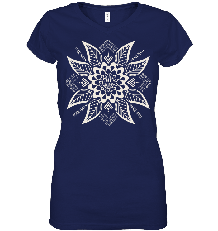 Subtle Anti Fascist FDT Mandala Political Shirt - ECOTR3857 (Black Shirt)