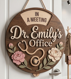 Personalized Doctor Office Sign display detail