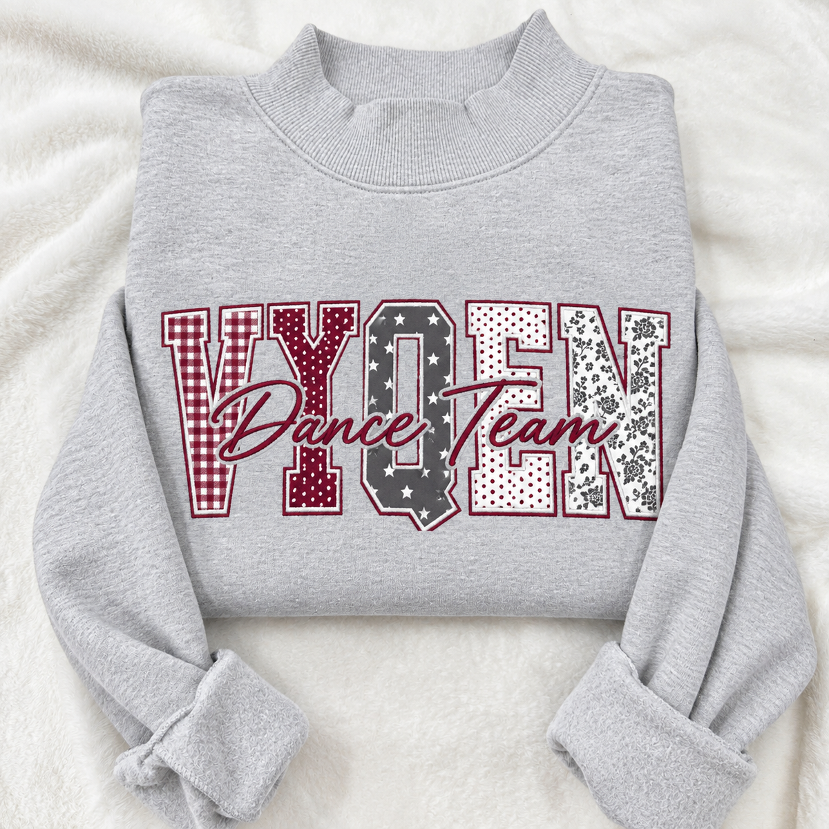 Personalized Team Name Appliqué Crewneck - Dance Team Gift