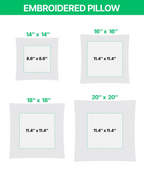 Personalized Monogram Pillow Cover display detail