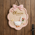 Personalized Goose Name Sign design detail