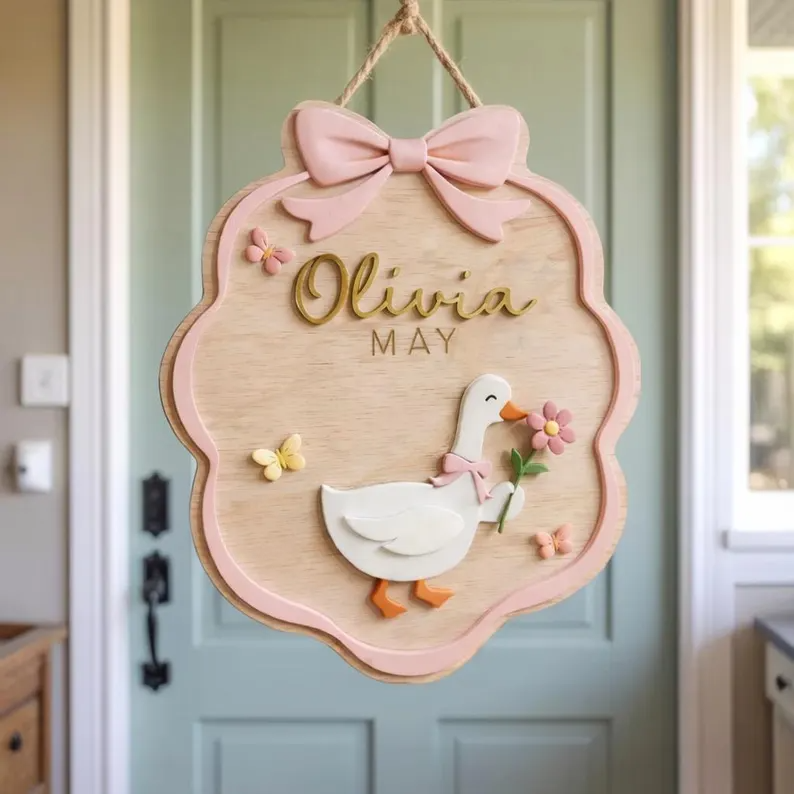 Personalized Goose Name Sign detail