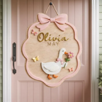 Personalized Goose Name Sign for nursery decor