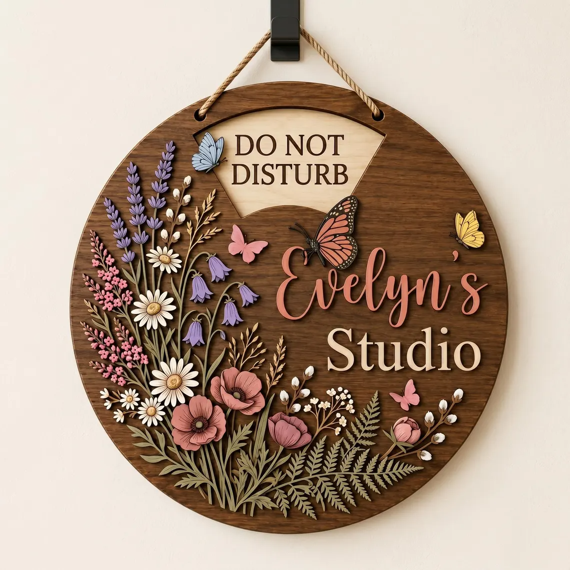 Personalized Office Status Sign for workspace privacy