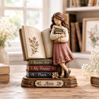 Custom Book Lover Wooden Block alternate product view
