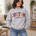 Personalized Name Sweatshirt - Mixed Pattern Applique Crewneck