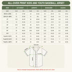 Custom Baseball Jersey with Name & Number - Personalized Softball Team Shirt