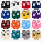 Custom Sleeveless Basketball Jersey - Personalized Name & Number Mesh Team Shirt