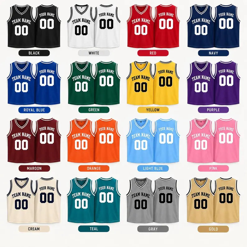 Custom Sleeveless Basketball Jersey - Personalized Name & Number Mesh Team Shirt