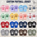 Custom Pinstripe Football Jersey - Personalized Team Name & Number Shirt