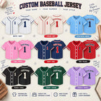 Custom Navy Pinstripe Baseball Jersey - Personalized Name & Number