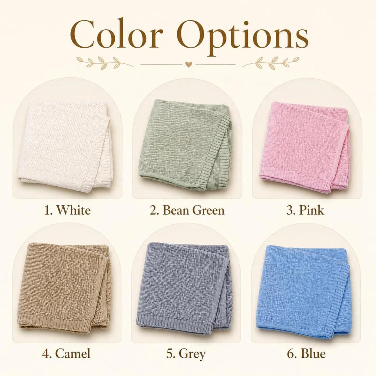 Personalized Floral Baby Blanket - Embroidered Knit Name Keepsake