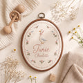 Personalized Storybook Goose Name Hoop - Embroidered Nursery Decor
