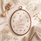 Personalized Storybook Goose Name Hoop - Embroidered Nursery Decor