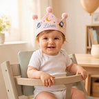 Personalized Astronaut Birthday Crown - Space Theme Baby Party Hat