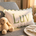Personalized Name Pillow - Embroidered Dorm and Nursery Decor