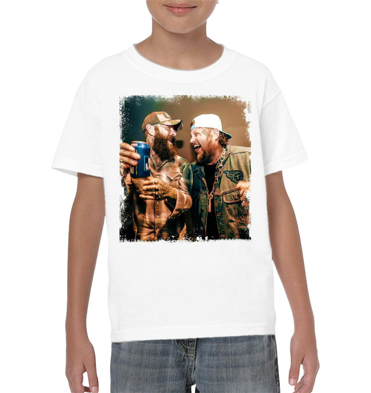 Post Malone Jelly Roll Concert Tour Shirt - ECOLD196 (White Shirt) copy
